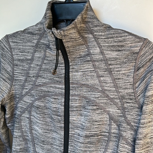 Lululemon Define Full Zip Jacket women’s size 6 Heathered Grey Black Luon - Picture 5 of 14